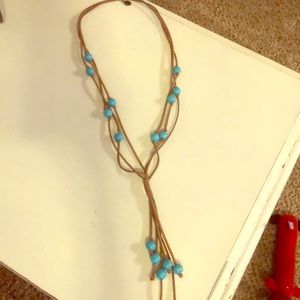 Leather Tassel Necklace